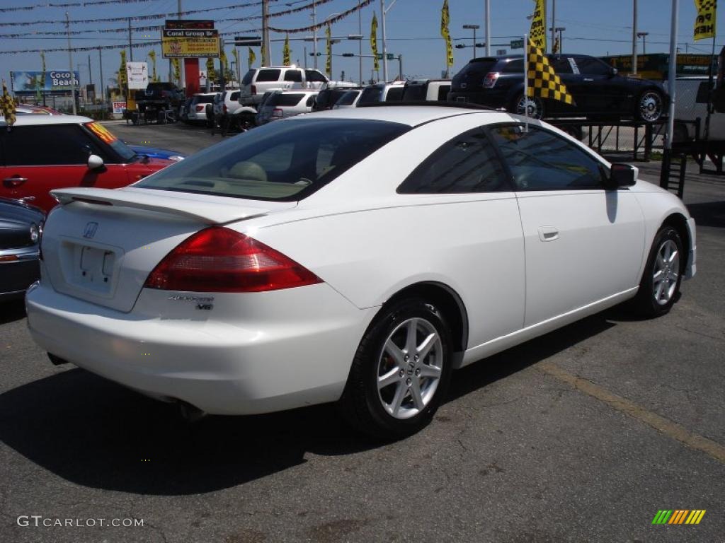 2003 Accord EX V6 Coupe - Taffeta White / Ivory photo #6