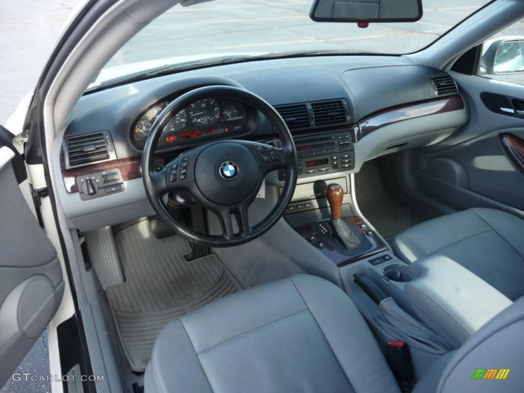 2004 3 Series 325i Coupe - Alpine White / Grey photo #5