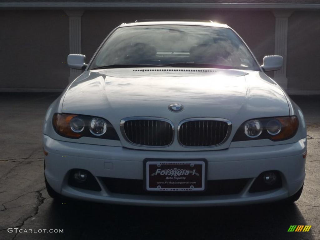 2004 3 Series 325i Coupe - Alpine White / Grey photo #6