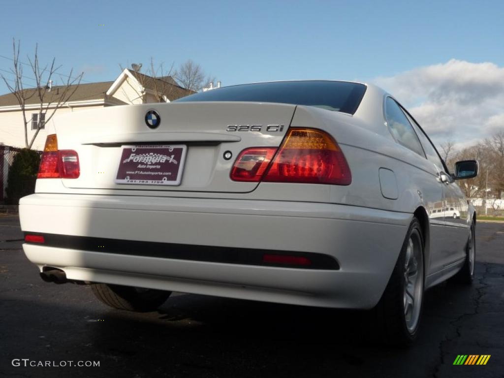 2004 3 Series 325i Coupe - Alpine White / Grey photo #13