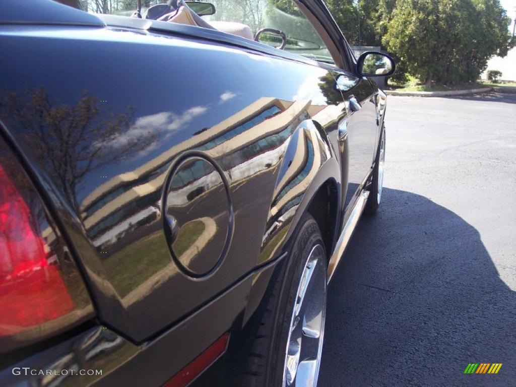 1999 Mustang V6 Convertible - Black / Medium Parchment photo #27