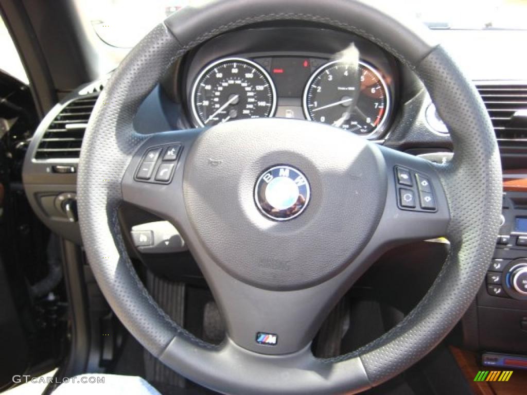 2008 1 Series 135i Convertible - Black Sapphire Metallic / Terracotta Boston Leather photo #19