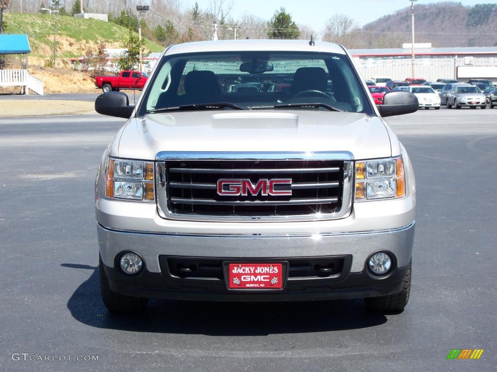 2008 Sierra 1500 SLE Extended Cab 4x4 - Silver Birch Metallic / Ebony photo #3