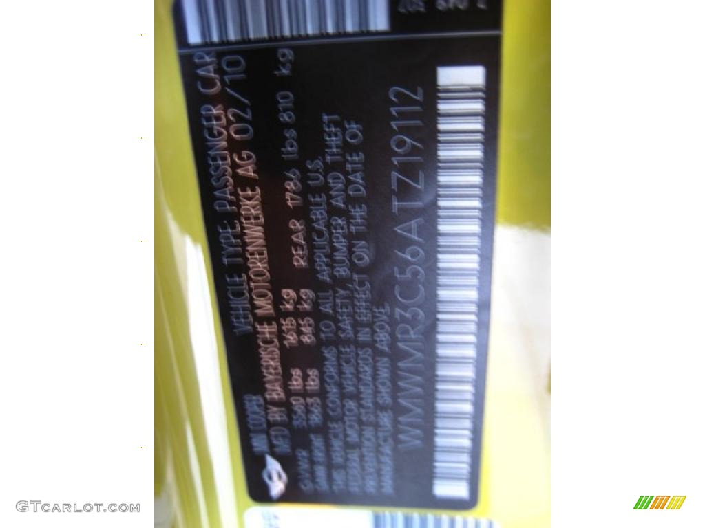 2010 Cooper Convertible - Interchange Yellow / Checkered Carbon Black/Black photo #9