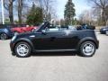 2010 Midnight Black Metallic Mini Cooper S Convertible  photo #2