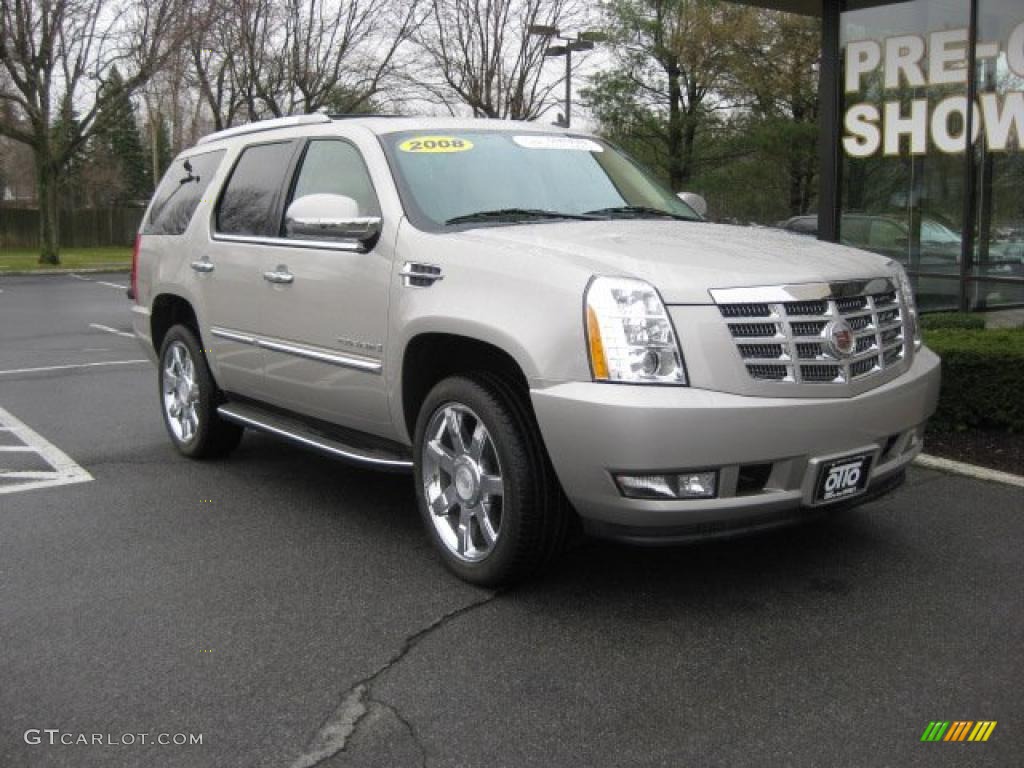 2008 Escalade AWD - Quicksilver / Cocoa/Light Cashmere photo #1