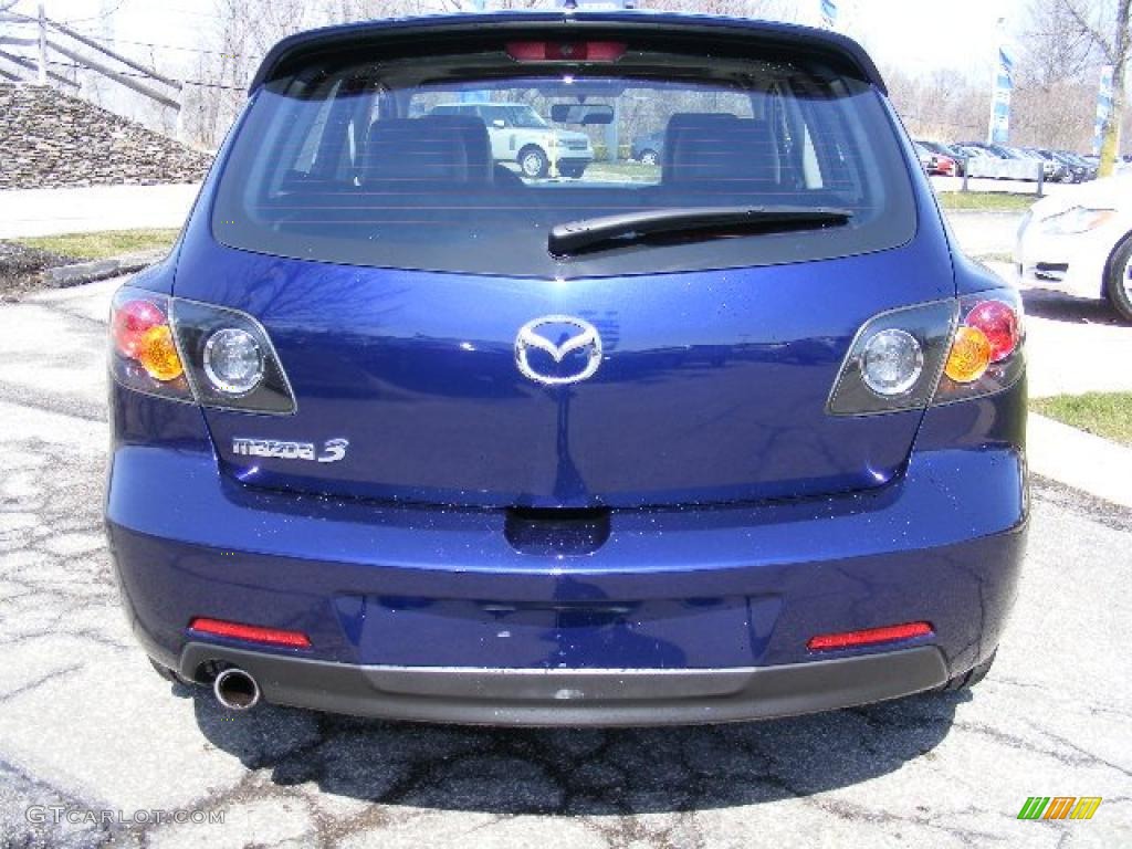 2005 MAZDA3 s Hatchback - Strato Blue Mica / Black photo #4