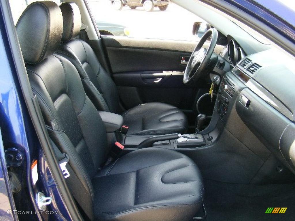 2005 MAZDA3 s Hatchback - Strato Blue Mica / Black photo #13