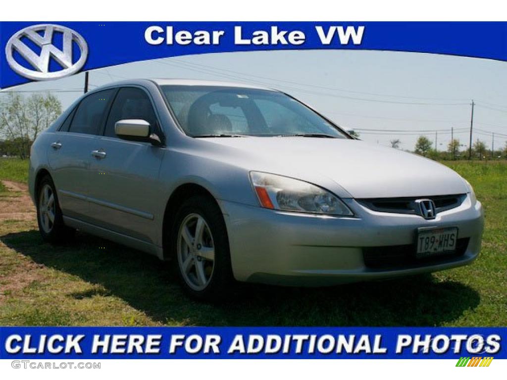 2003 Accord EX Sedan - Satin Silver Metallic / Black photo #1