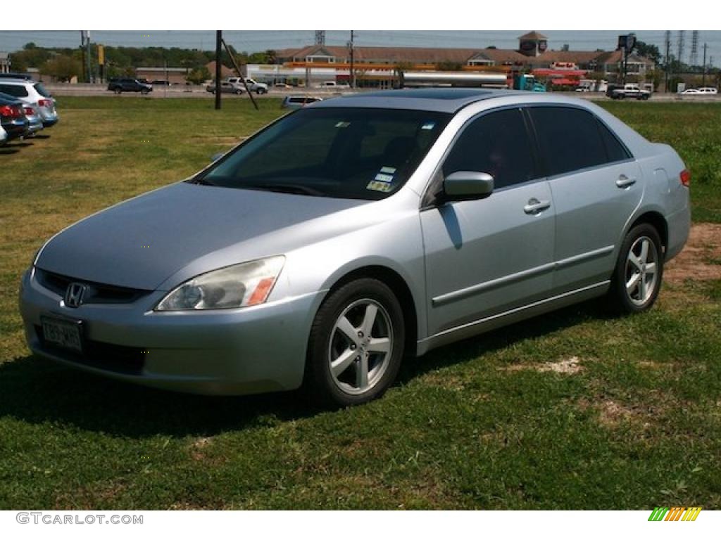 2003 Accord EX Sedan - Satin Silver Metallic / Black photo #3