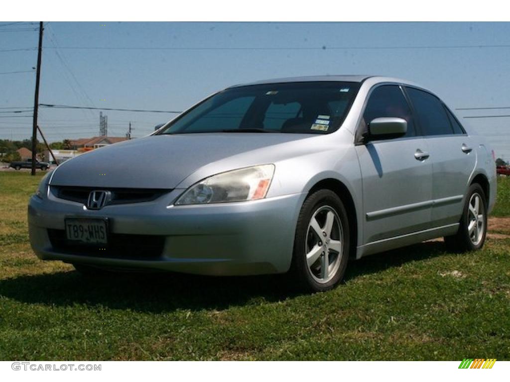 2003 Accord EX Sedan - Satin Silver Metallic / Black photo #11