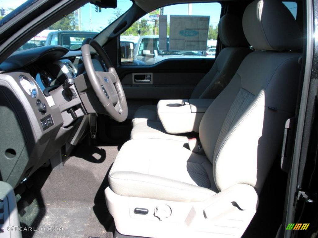 2010 F150 XLT SuperCab - Tuxedo Black / Tan photo #5