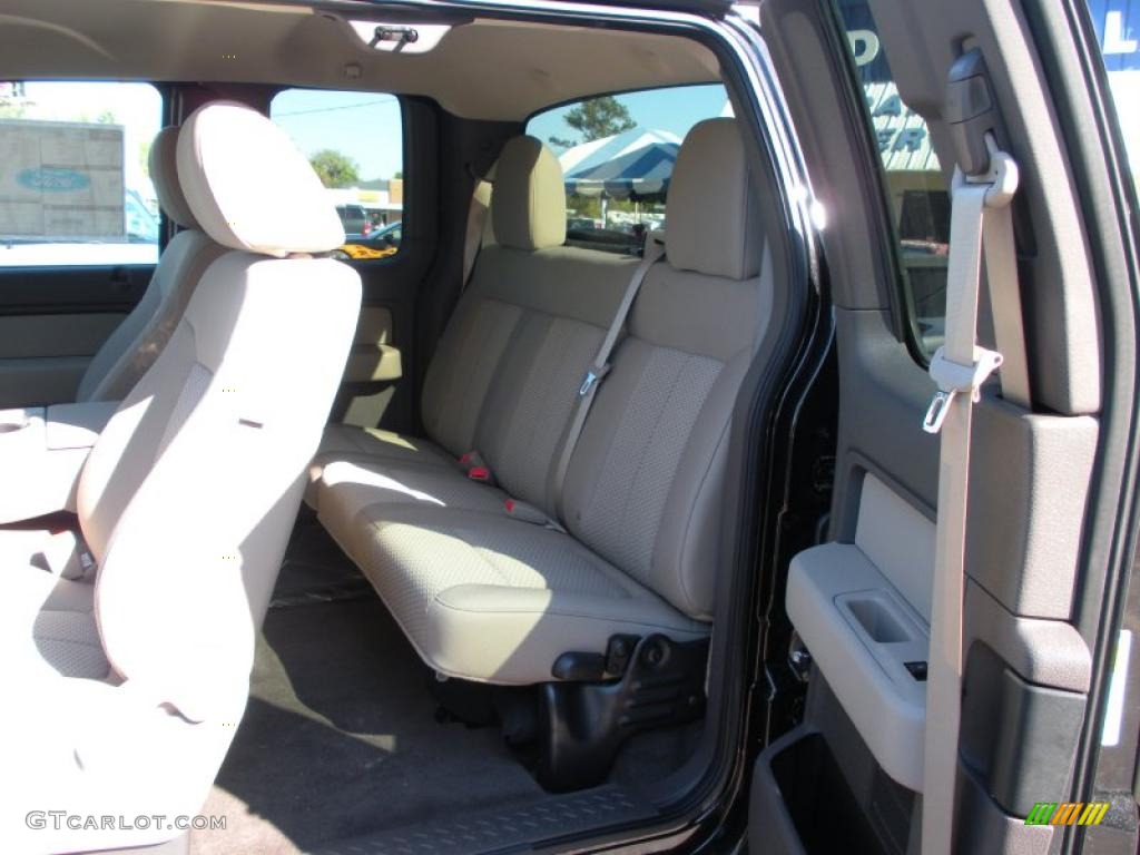 2010 F150 XLT SuperCab - Tuxedo Black / Tan photo #6