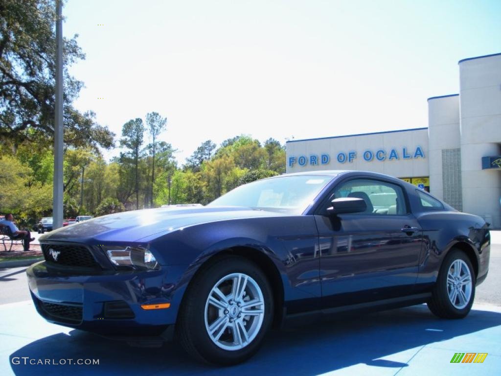 2010 Mustang V6 Coupe - Kona Blue Metallic / Stone photo #1