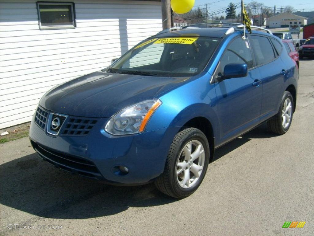 2008 Rogue SL AWD - Indigo Blue Metallic / Gray photo #1