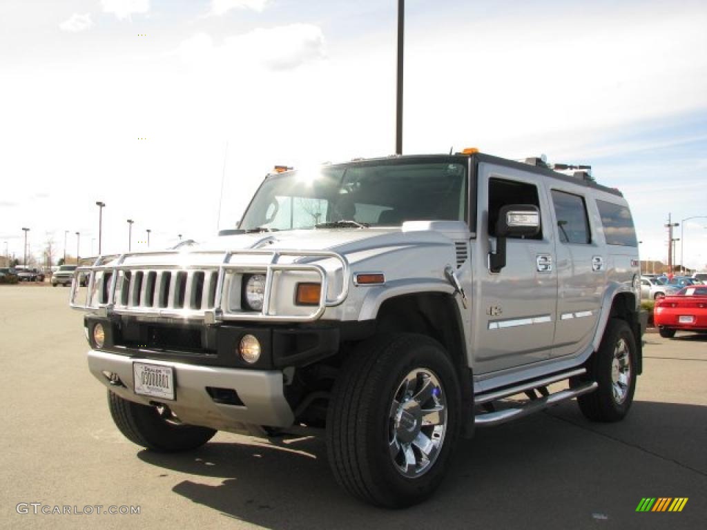 2009 H2 SUV Silver Ice - Limited Edition Silver Ice / Ebony Black photo #2