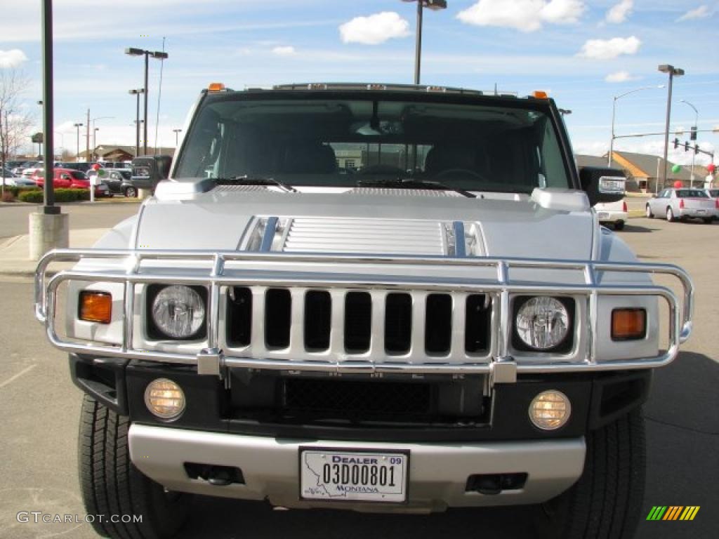 2009 H2 SUV Silver Ice - Limited Edition Silver Ice / Ebony Black photo #12