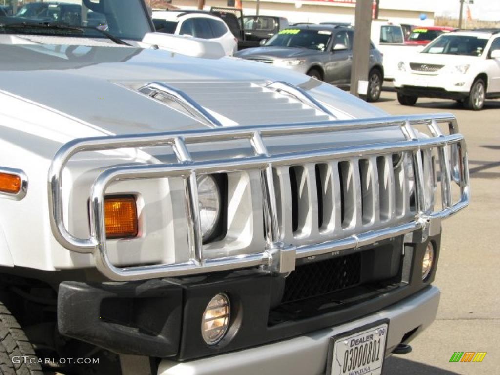 2009 H2 SUV Silver Ice - Limited Edition Silver Ice / Ebony Black photo #14