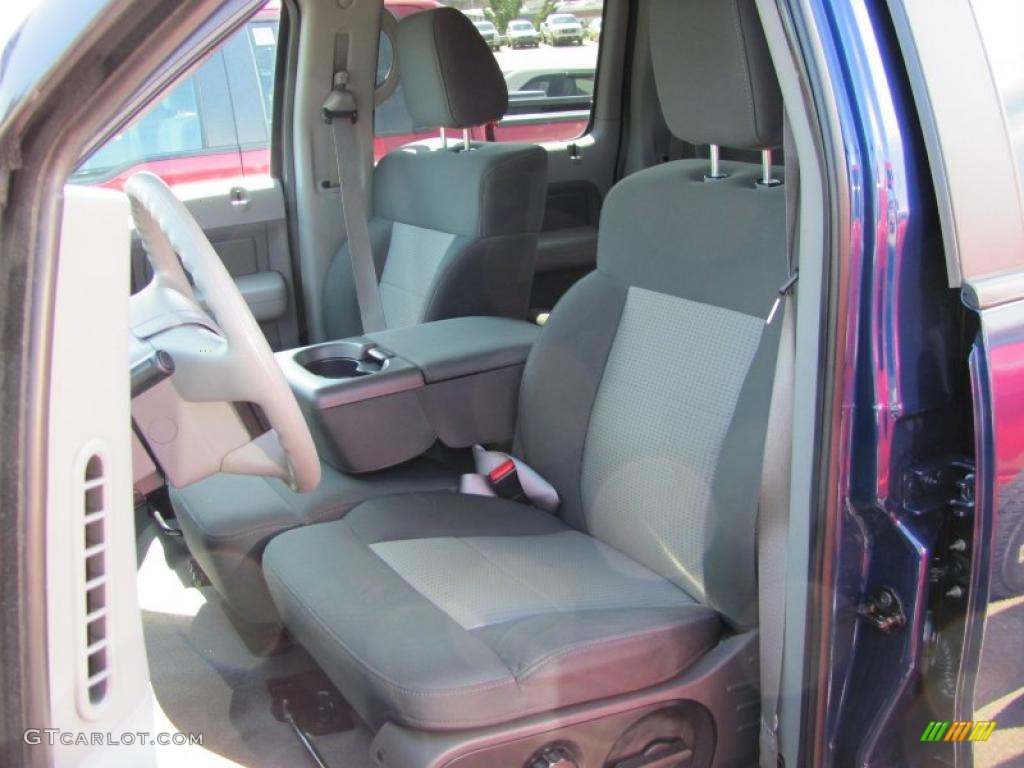 2007 F150 XLT SuperCrew 4x4 - Dark Blue Pearl Metallic / Medium Flint photo #8