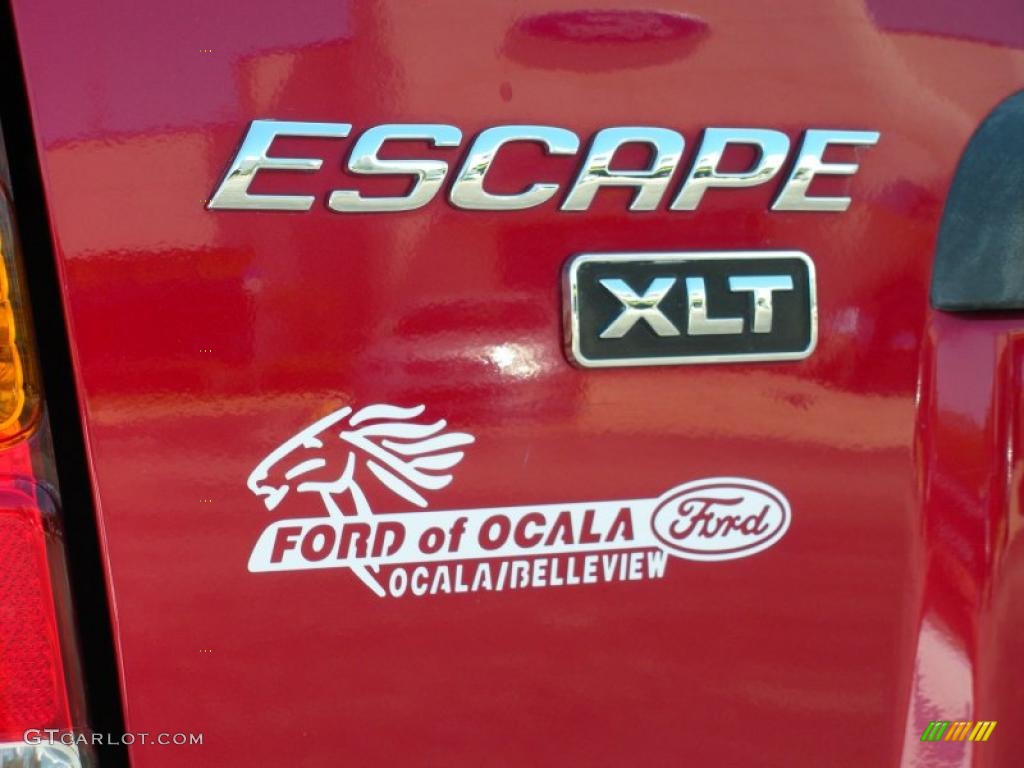2005 Escape XLT V6 - Redfire Metallic / Medium/Dark Flint Grey photo #9