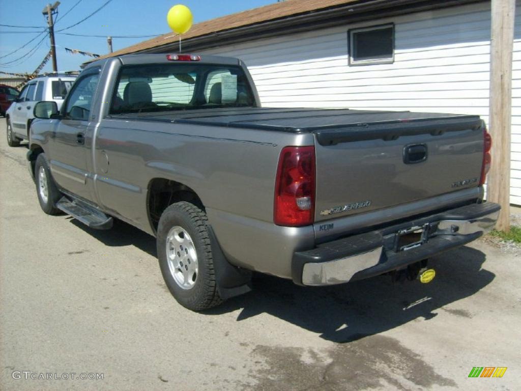 2003 Silverado 1500 LS Regular Cab - Light Pewter Metallic / Dark Charcoal photo #3