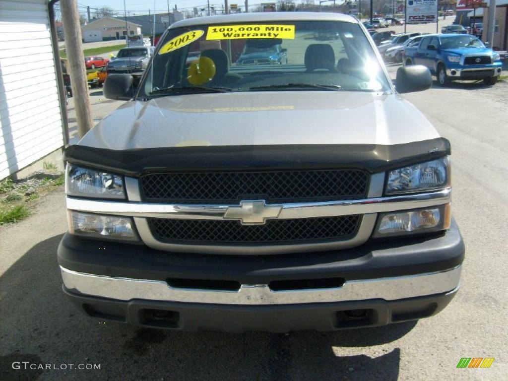 2003 Silverado 1500 LS Regular Cab - Light Pewter Metallic / Dark Charcoal photo #7