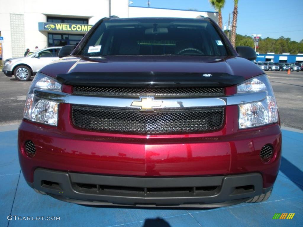 2007 Equinox LS - Deep Ruby Metallic / Light Gray photo #8