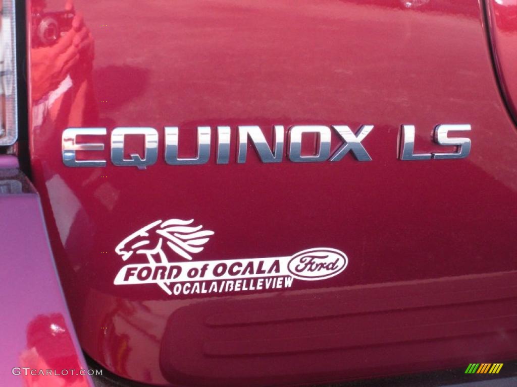 2007 Equinox LS - Deep Ruby Metallic / Light Gray photo #9