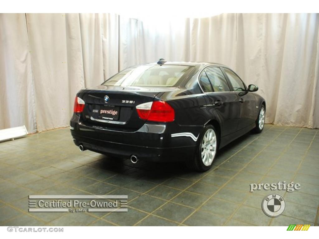 2007 3 Series 335i Sedan - Monaco Blue Metallic / Beige photo #2