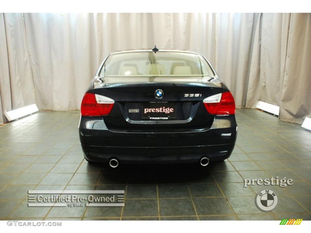 2007 3 Series 335i Sedan - Monaco Blue Metallic / Beige photo #3