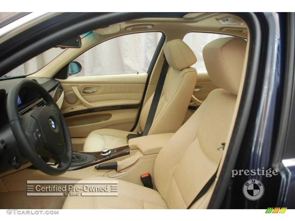 2007 3 Series 335i Sedan - Monaco Blue Metallic / Beige photo #13