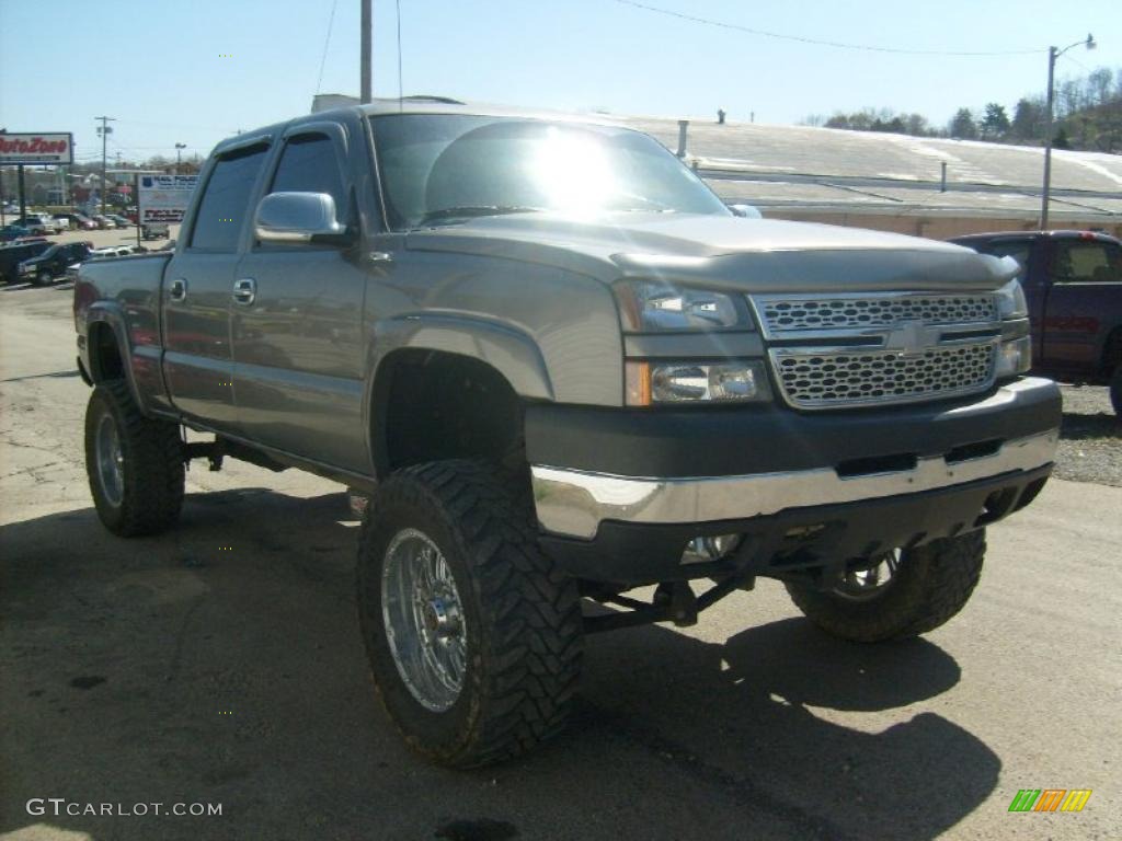 2006 Silverado 2500HD LT Crew Cab 4x4 - Graystone Metallic / Dark Charcoal photo #6