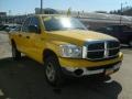 2007 Detonator Yellow Dodge Ram 1500 SLT Quad Cab 4x4  photo #6
