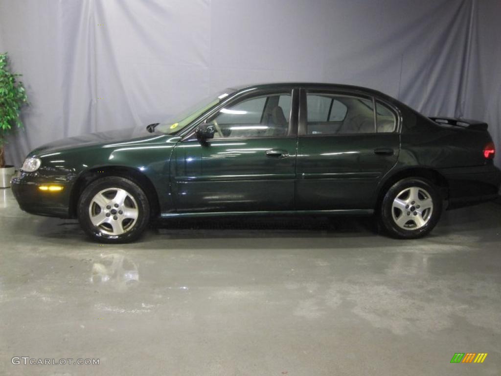 2003 Malibu LS Sedan - Medium Forest Green Metallic / Neutral Beige photo #2