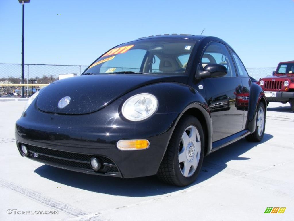 2001 New Beetle GLS Coupe - Black / Cream photo #1