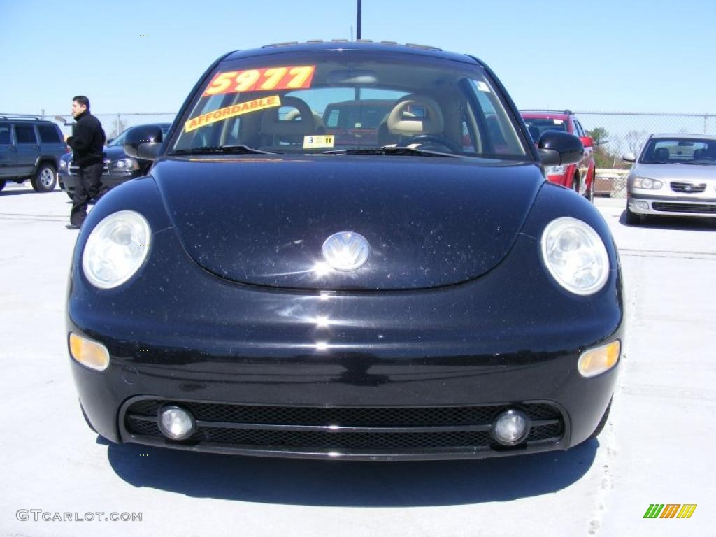 2001 New Beetle GLS Coupe - Black / Cream photo #2