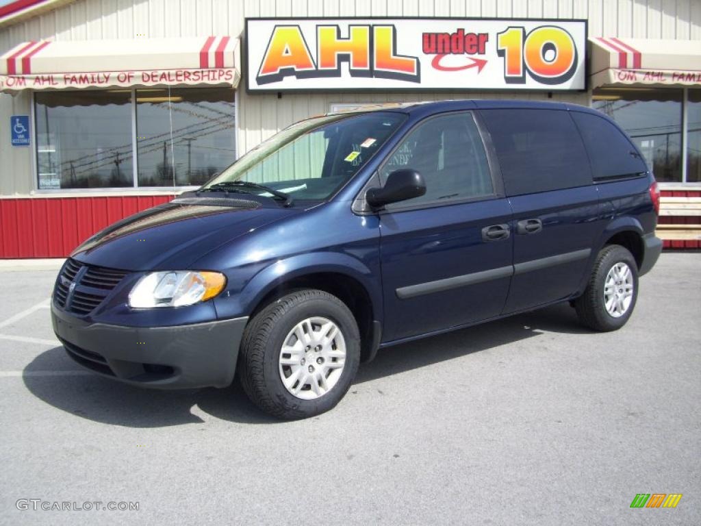 Midnight Blue Pearl Dodge Caravan