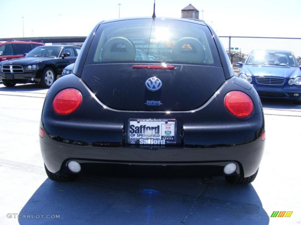 2001 New Beetle GLS Coupe - Black / Cream photo #6