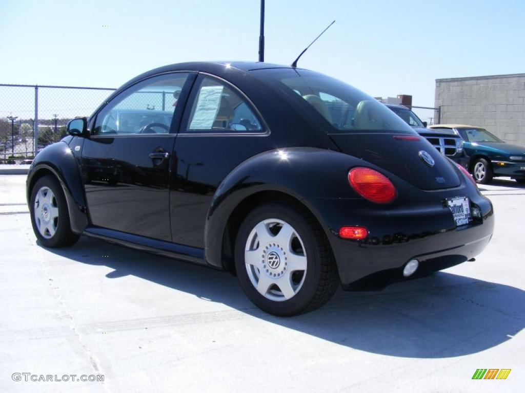2001 New Beetle GLS Coupe - Black / Cream photo #7
