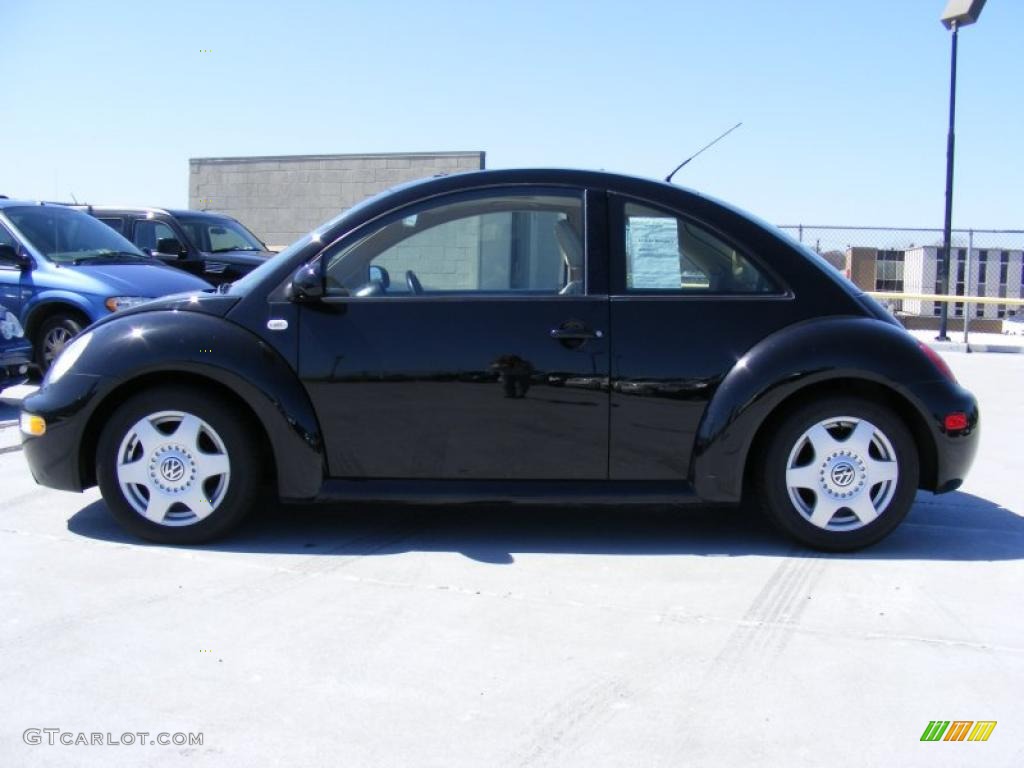 2001 New Beetle GLS Coupe - Black / Cream photo #8