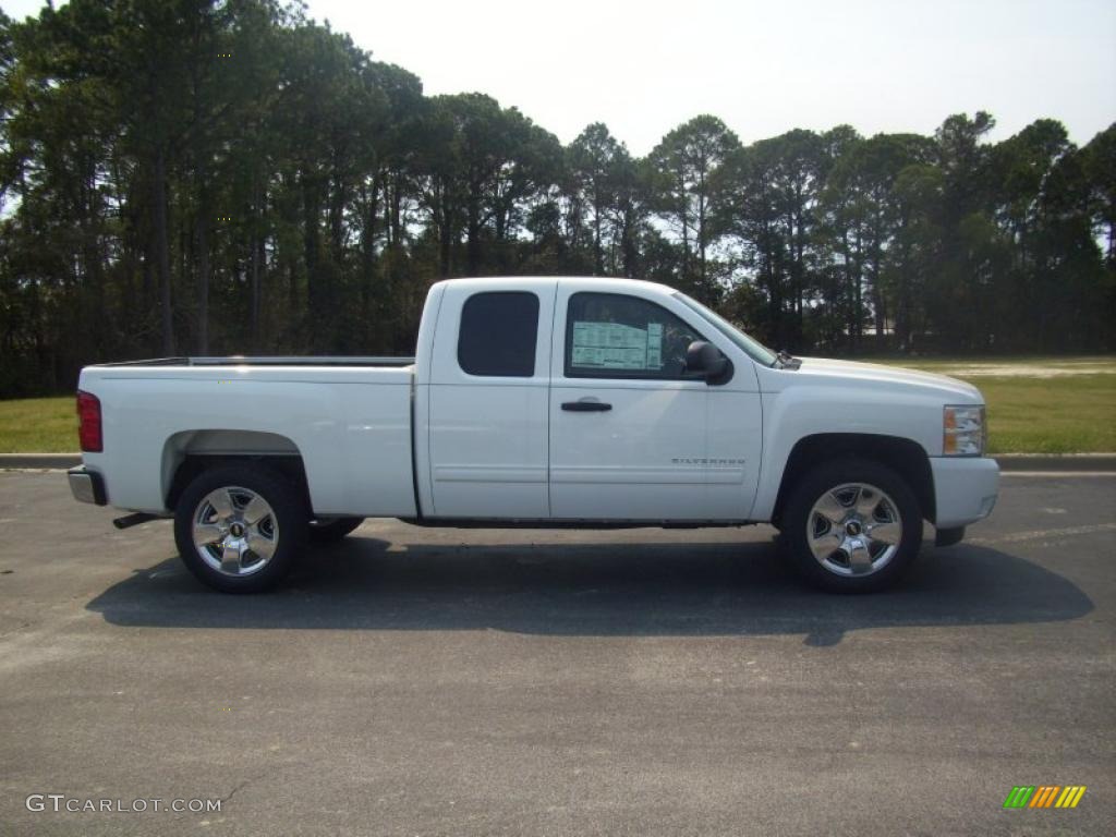 2010 Silverado 1500 LT Extended Cab - Summit White / Dark Titanium photo #1