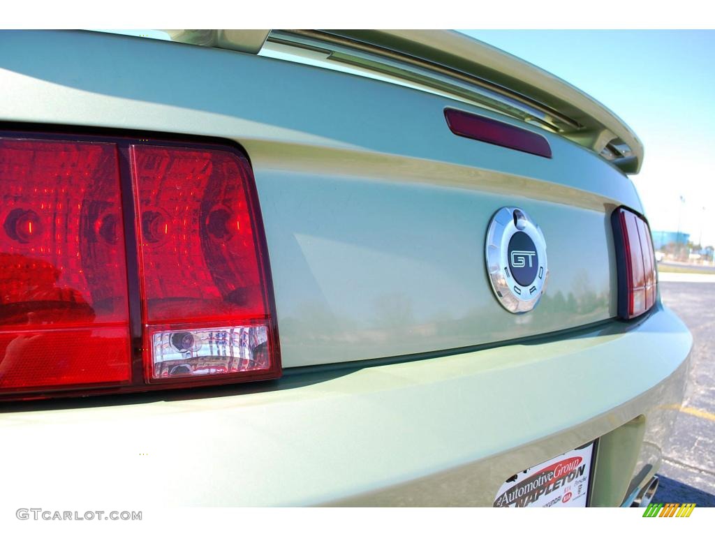 2005 Mustang GT Premium Coupe - Legend Lime Metallic / Dark Charcoal photo #8