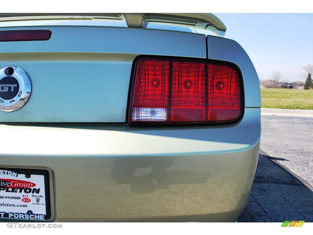 2005 Mustang GT Premium Coupe - Legend Lime Metallic / Dark Charcoal photo #10