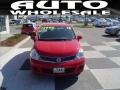 2010 Red Alert Nissan Versa 1.8 S Hatchback  photo #2