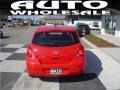 2010 Red Alert Nissan Versa 1.8 S Hatchback  photo #3