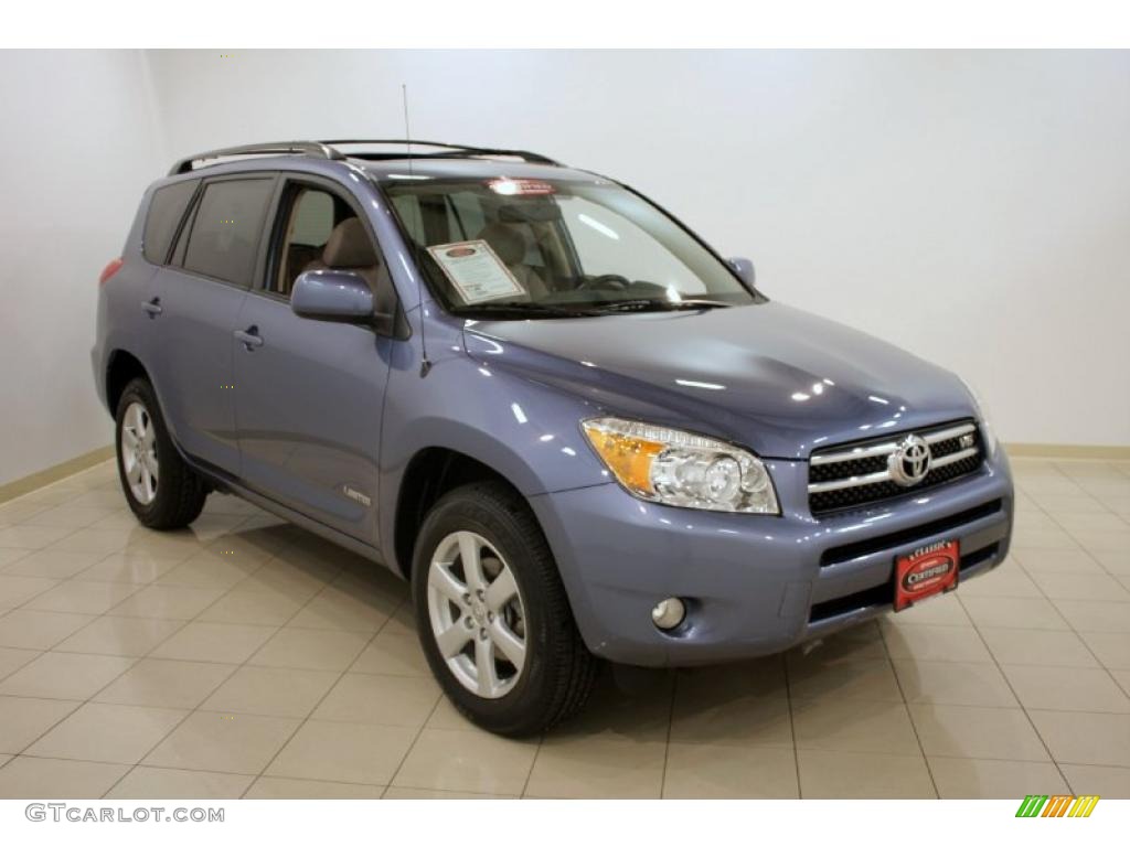 2008 RAV4 Limited V6 4WD - Pacific Blue Metallic / Taupe photo #1