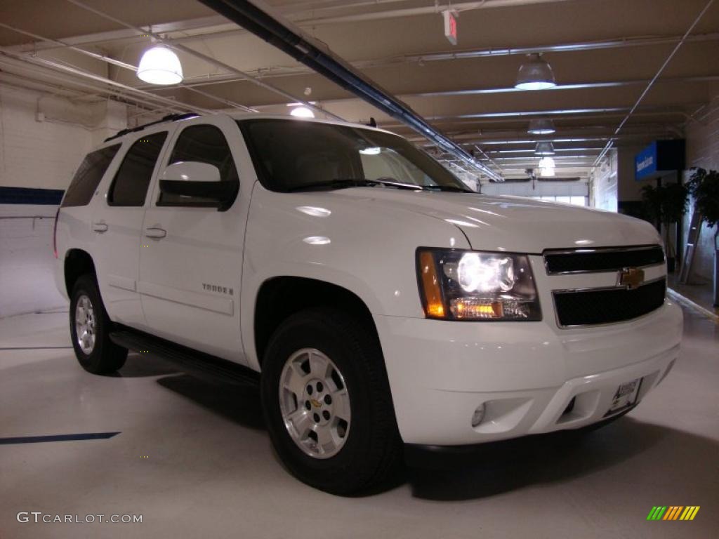 2007 Tahoe LT 4x4 - Summit White / Light Cashmere/Ebony photo #5