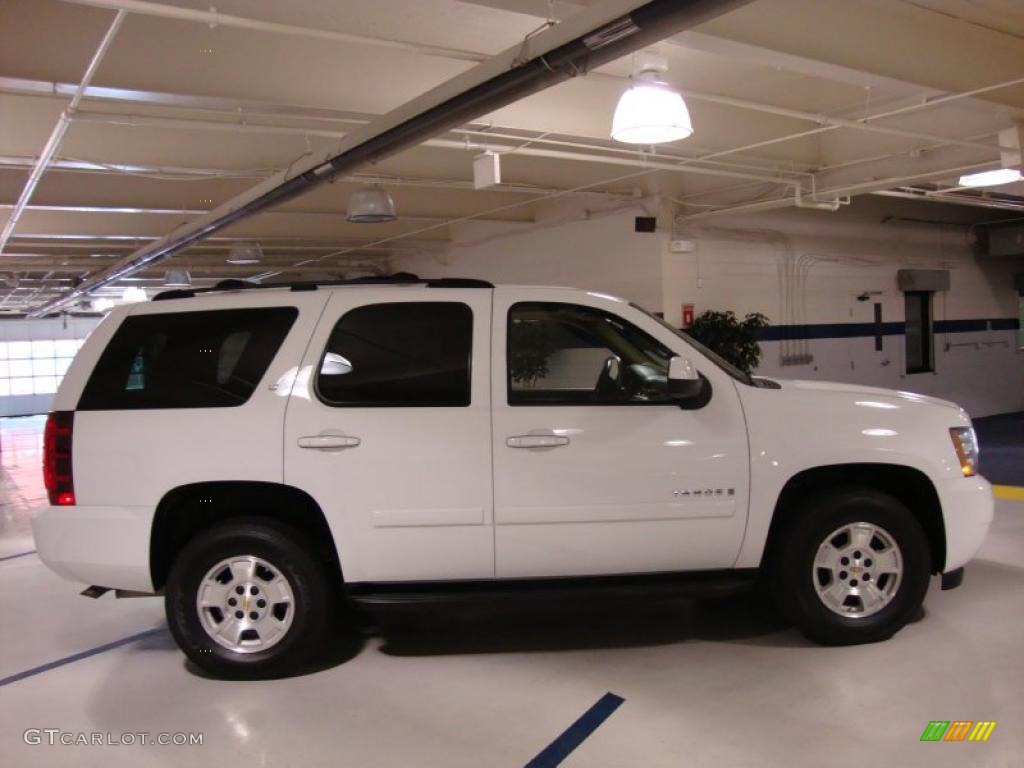 2007 Tahoe LT 4x4 - Summit White / Light Cashmere/Ebony photo #6