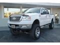 2004 Oxford White Ford F150 Lariat SuperCrew 4x4  photo #2