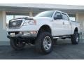 2004 Oxford White Ford F150 Lariat SuperCrew 4x4  photo #3